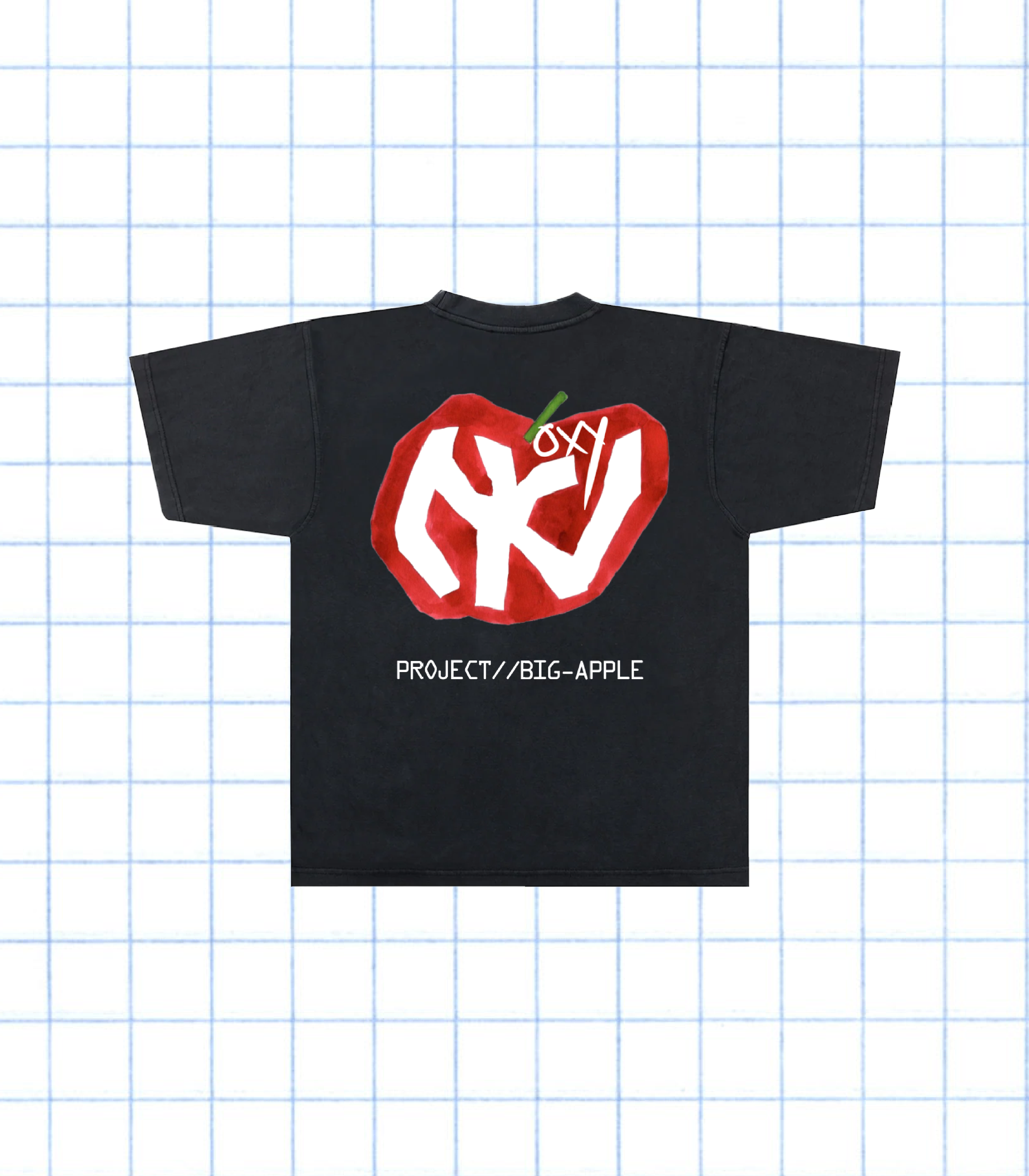 BIG APPLE TEE - BLK – Oxymorrons