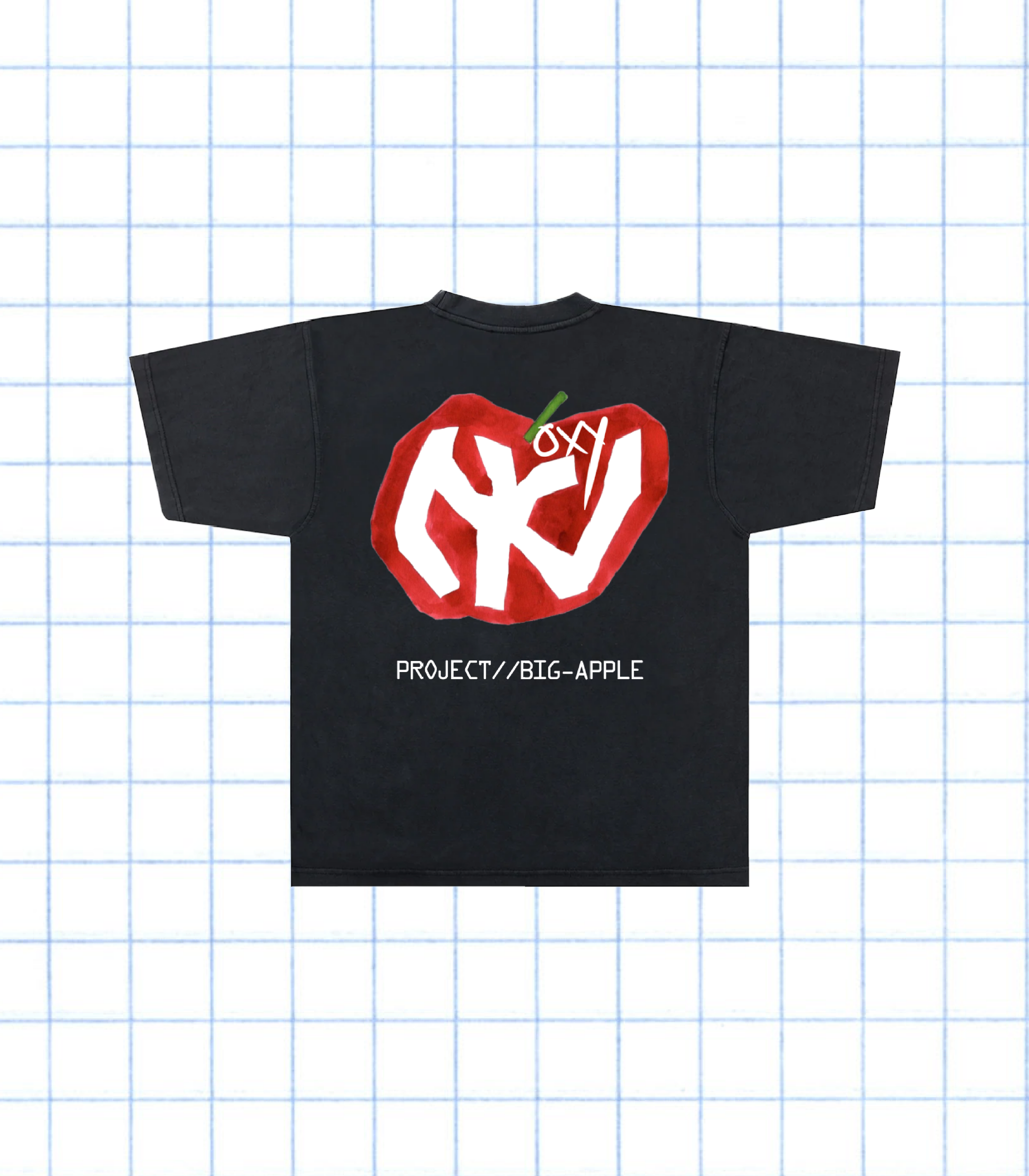 BIG APPLE TEE - BLK