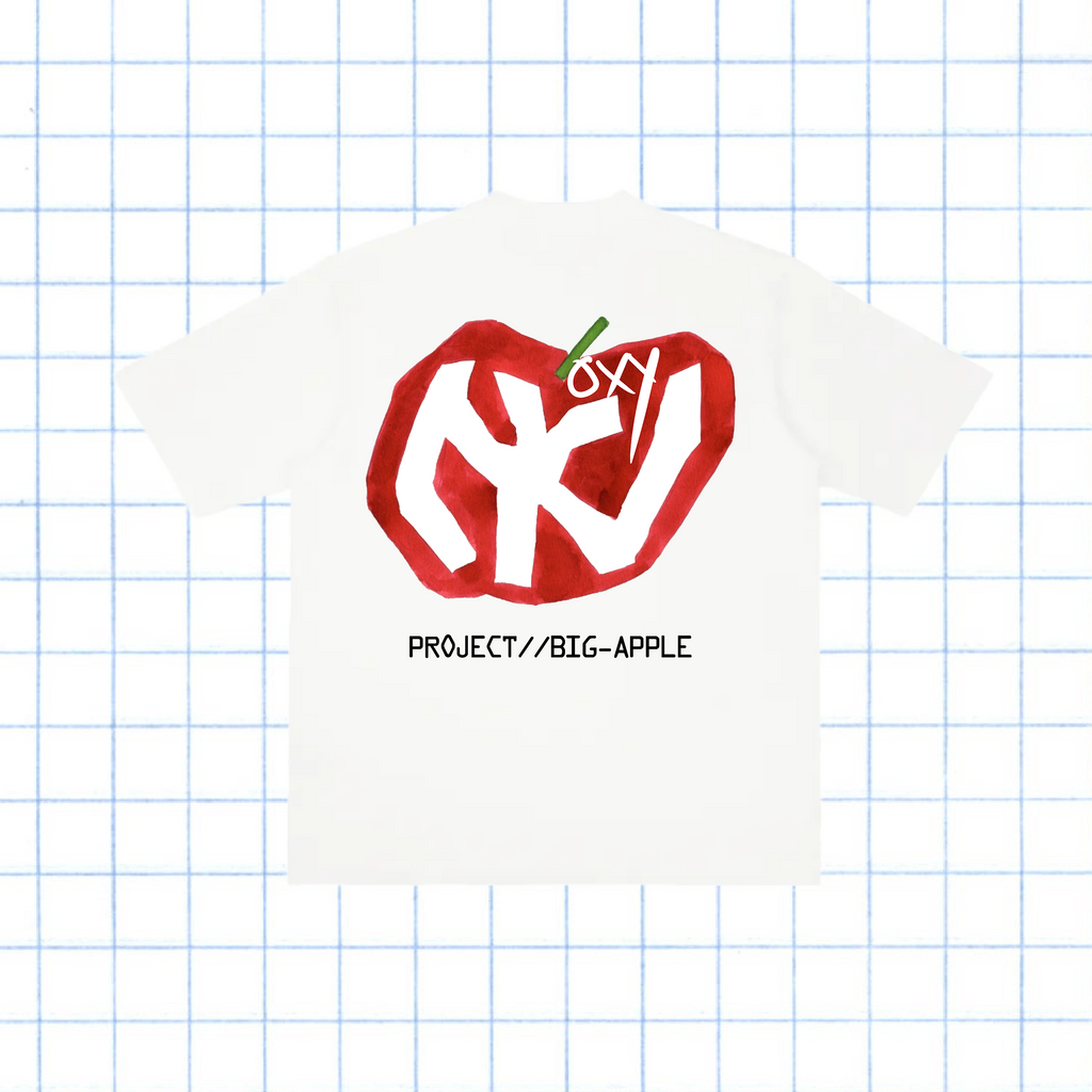 BIG APPLE TEE - WHT
