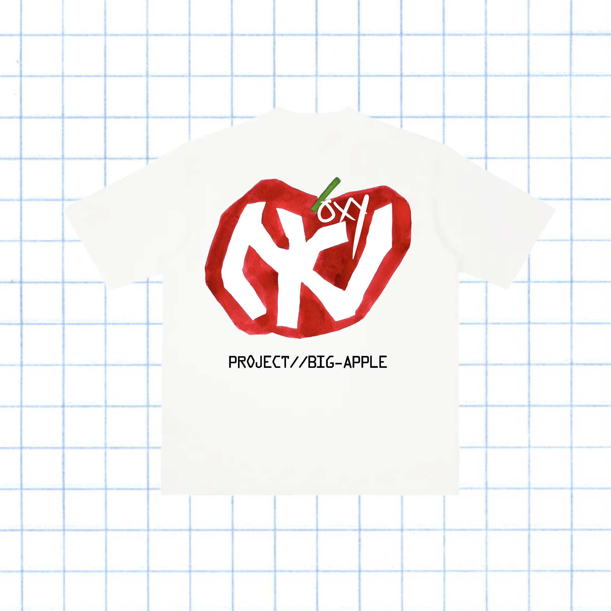 BIG APPLE TEE - WHT